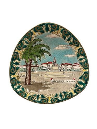Assiette longwy bicentenaire - assiette,