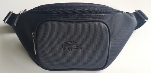 Sac banane zippé noir lacoste - sac,