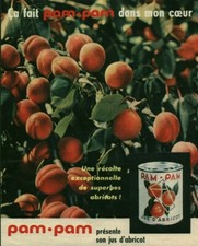 Publicité ancienne Pam Pam jus d'abricot issue de magazine 1966