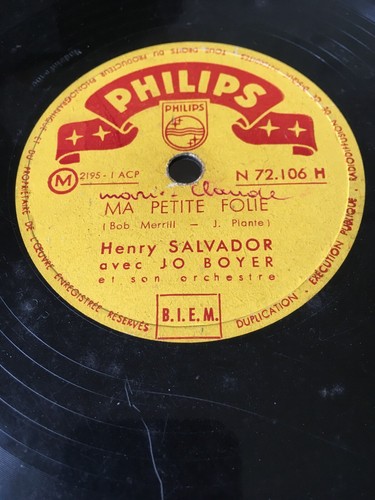 Rpm henry salvador jo - 78,