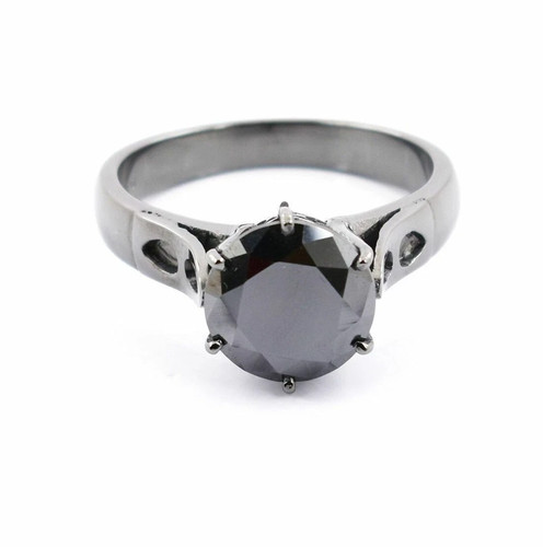 Superbe bague diamant noir - diamant,