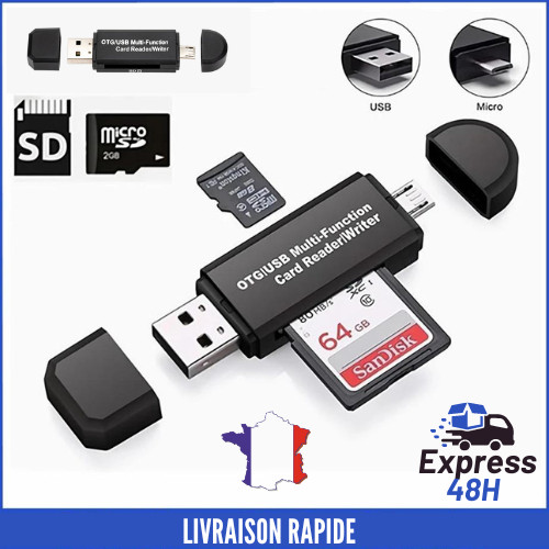 Lecteur carte micro usb - lecteur,