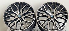 4 JANTES NEUVES 19'' 5x120 pour BMW New X2 X3 X4 X1 type rs anthracite + PNEUS