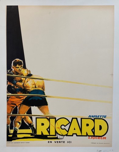 Affiche poster ricard boxe - affiche,
