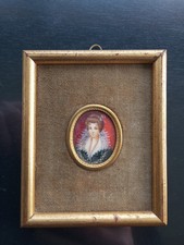 ANCIENNE MINIATURE PEINTE A LA