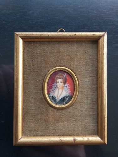 Ancienne miniature peinte - ancienne, a