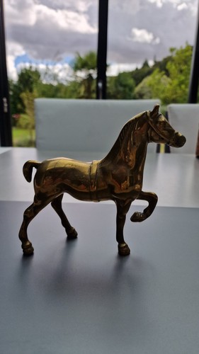 Sculpture cheval trait - de,