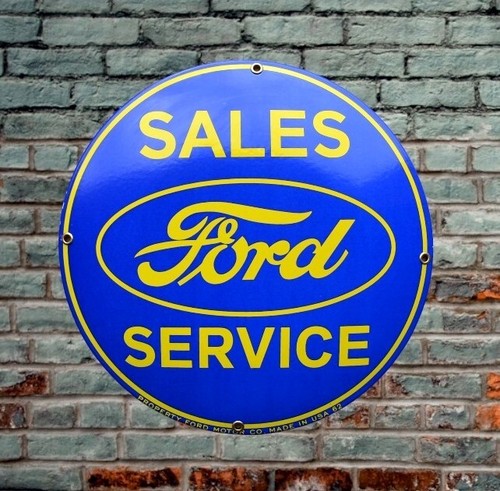 Plaque émaillée ford - ford, service