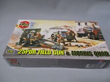 AH942 AIRFIX WWII WW2 25PDR FIELD GUN & MORRIS QUAD A01305 1/76 OO DIORAMA