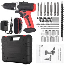 Perceuse Visseuse Sans fil au lithium-ion 21V 0-1450rpm + mallette de transport