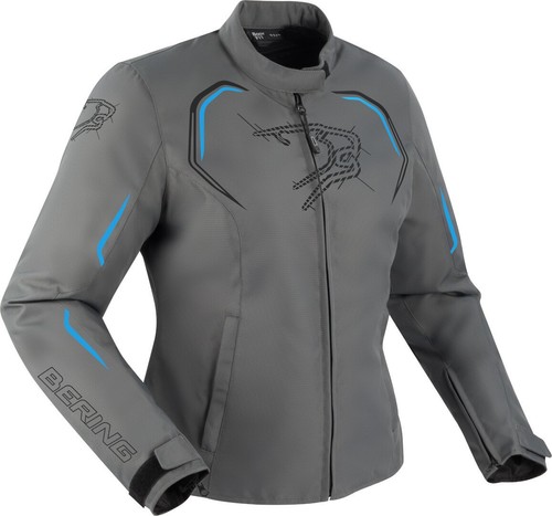 blouson moto bering bleu
