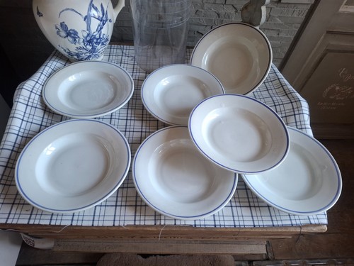 Assiettes porcelaine epaisse - 7,