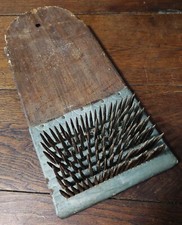 Peigne à carder le chanvre art populaire fin XIXème