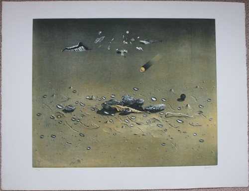 Gravure aquatinte signée - , de