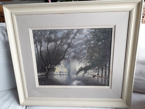 Tableau ancien huile - l'huile, sur