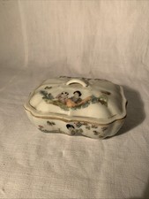 Ancienne Boite A Savon Porcelaine Chine Collection Art Asiatique 