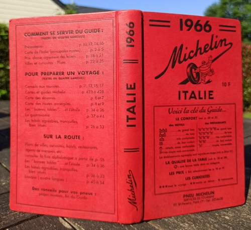 Guide michelin italie 1966 - michelin,