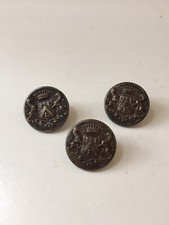 3 Boutons de livrées Couronne Comtale Blason