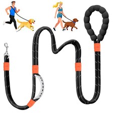 Laisse pour Chien - Réglable - 1.5/2 m - avec poignée rembourrée Douce et Bou...