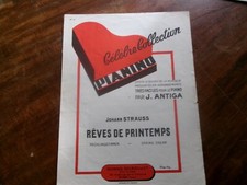 Ancienne PARTITION Célèbre collection PIANINO Johann STRAUSS