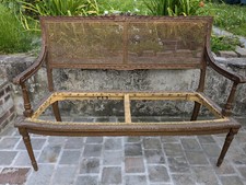 Banquette cannée 19ème siècle
