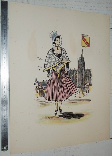 Planche chromo 1955 societe - planche,