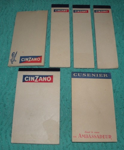 Lot carnets de commande - de,