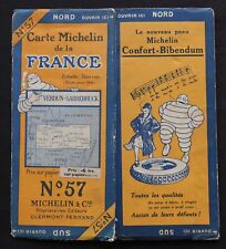 Carte MICHELIN 57 VERDUN SARREBRUCK 1926 Guide Bibendum pneu tyre map