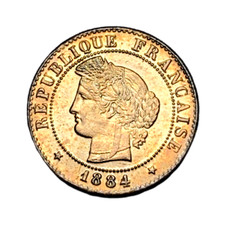 #3963 - RARE - 1 centime 1884
