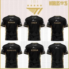2025 T1 Professional Esports Team Jersey League Of Legends World Championship Of