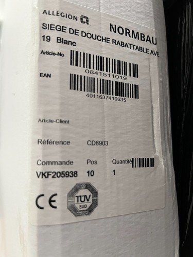 Siège douche rabattable - de,