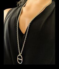 Collier maille marine acier