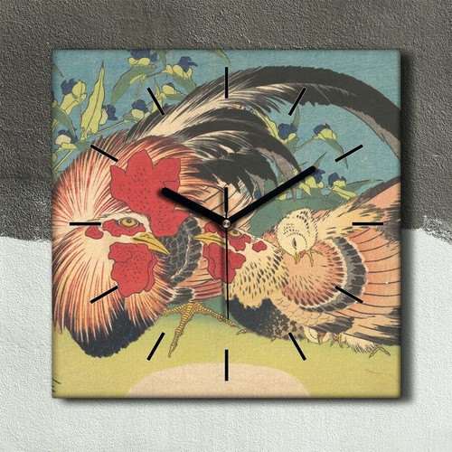 Horloge décorative sur toile