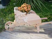 Petite brouette en bois pour décoration décor Colibri idéal fête des mères 
