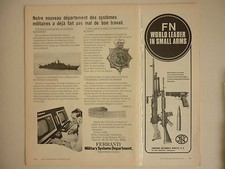 3/1973 PUB FN ARMES DE GUERRE HERSTAL CARABINE / FERRANTI MILITARY SYSTEMS AD