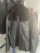 Blouson cuir aviateur - cuir,