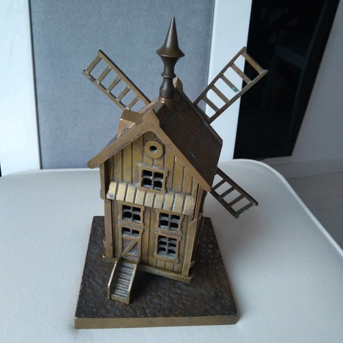 Moulin vent tirelire vintage - a,