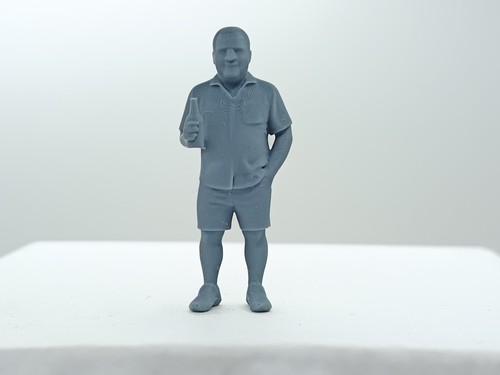 Diorama homme avec une - avec,
