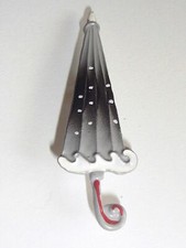 Broche PARAPLUIE Gris/Noir