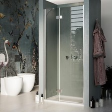 PORTE DOUCHE NICHE SALOON PORTE PIVOTANTE VITRE ANTICALACAIRE
