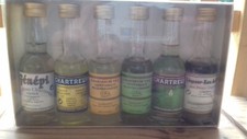 coffret 6 mignonnette mini bouteille chartreuse jaune verte VEP genepi 2001