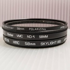 Lot De 3 Filtres De Densité Neutre Polarisant Et De Brume Vivitar Hoya