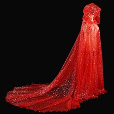 Adulte Unisexe Brillant Maille Simple Couche Long Châle Fairy Robe Photographie