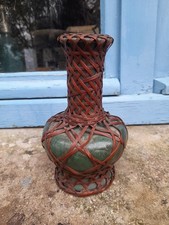 Vase Poterie Vannerie  Japon