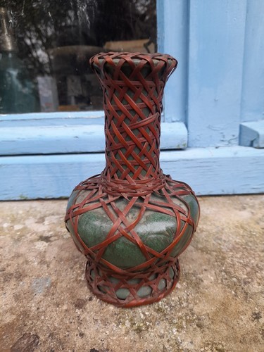 Vase poterie vannerie japon - vannerie,