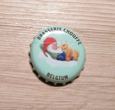 Capsule de bière brasserie Chouffe Belgium bleu ciel – petit format