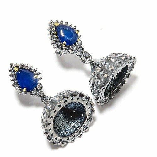 Saphir bleu gemme 925 argent - saphir,