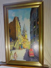 TABLEAU huile sur papier