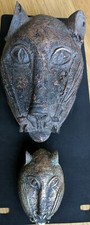 Bronze African Leopard head