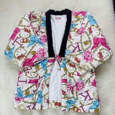 Manteau Hello Kitty Dotera rétro japonais Hanten coloré rare mignon #893